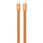 Devia Ultra3 USB-C - USB-C 1,5m oranžová / Nabíjecí kabel / plochý kovový opletený / PD 240W