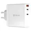 Devia Extreme Speed bílá / Nabíječka / GaN / 140W / 2x USB-C / 1x USB-A