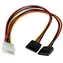 StarTech napájecí Y-kabel Molex - 2x SATA / Napájecí kabel / Molex - 2x SATA 15-pin / 0,3 m