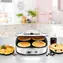 Rommelsbacher PC 1800 stříbrná / Palačinkovač / 1800 W / 4 plechy O 13,5 cm / LED displej