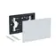 Geberit Sigma70 kryt ovládání splachování bílé sklo / Kryt ovládání splachování / dvojité splachování / 240x158x11 mm