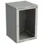 Solarix SENSA-18U-66-11-G šedá / Nástěnný rozvaděč / 600 mm / 18U / dveře sklo / RAL 7035