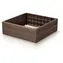 PROSPERPLAST Vyvýšený záhon BASE WOODY hnědý / O 75,6 cm / Výška 25 cm / Plast