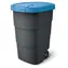 PROSPERPLAST Popelnice Wheeler 90 l antracit s modrým víkem / Plast / Výška 78,3 cm
