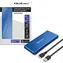 Qoltec pouzdro pro M.2 SSD SATA modrá / Pouzdro / USB 3.0 / 5 Gbit/s