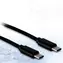 Inter-Tech USB-C kabel 1 m černá / Kabel / USB-C (M) - USB-C (M) / USB 2.0