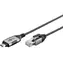 Goobay 74404 černá/šedá / Redukce USB-C na RJ-45 / 1 Gb/s / 3 m