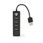 Nedis USB hub / USB hub / 4 porty / USB 2.0 / napájení z USB