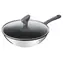 Tefal Daily Cook G7309955 / Wok pánev / 28 cm / nerezová ocel / s poklicí