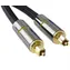 PremiumCord Gold design Toslink M-M 0,5m / Optický audio kabel / OD:7mm / nylonový plášť