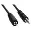 OEM Prodlužovací kabel Jack 3,5mm černá / Audio kabel / Jack 3,5mm (M) - Jack 3,5mm (F) / 10 m
