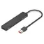 Vention USB-C hub 5v1 černá / USB hub / USB 3.2 Gen 2 / 10 Gbps / 4x USB-A + 1x USB-C