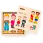 WOODY Puzzle Lidé a povolání v dřevěné krabičce / 36 dílků / 12 postav / od 2 let