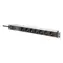 Digitus PDU 19" 7 zásuvek černá/hliník / Napájecí lišta / 1U / 2m kabel / přepěťová ochrana