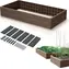 PROSPERPLAST Base Woody rustikální cihlová / Vyvýšený záhon / 149,2x75,6 cm / výška 25 cm / plast