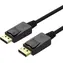 Unitek Y-C607BK černá / Kabel DisplayPort / DisplayPort (M) - DisplayPort (M) / 1,5 m / pozlacené konektory