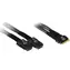 Inter-tech SAS kabel SFF-8654 - 2x SFF-8087 / Kabel / 24 Gb/s / 0,75 m