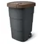 PROSPERPLAST Popelnice Wheeler 95 l antracit, hnědé víko / Plast / V 76,2 × Š 49,6 cm