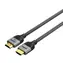 Unitek HDMI 2.1 LUX kabel opletený černá / Kabel HDMI / 8K 60Hz / 48 Gbit/s / ARC / 1,5 m