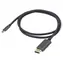 Goobay 75708 USB-C - DisplayPort černá/stříbrná / Kabel / DP Alt Mode / 4K 60Hz / 2 m / textilní