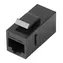 Lanberg Keystone konektor RJ45 CAT6 UTP černý / Konektor / Nestíněný / 8P8C / Průchozí