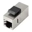 Lanberg Keystone RJ45-RJ45 CAT6 FTP černá / Konektor / Stíněný / F/UTP