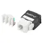 Lanberg Keystone modul RJ45-LSA černý / Keystone modul / CAT.5E UTP / beznástrojový, 180° / pinout 568A/B