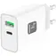 Techly GaN 30W / Nabíječka / USB-C PD, USB-A QC 3.0 / bílá