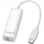 Techly Adaptér USB-C na Gigabit Ethernet bílá / Adaptér / USB-C / RJ45 / 10/100/1000 Mbit/s