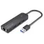 Vention černá / USB hub 5v1 / 3x USB-A 3.2 Gen 1 / Gigabit Ethernet RJ-45 / 5 Gbit/s