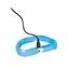 TRIXIE Obojek USB svítící plochý modrý / Velikost M-L / 50 cm / 30 mm