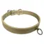 Huhubamboo Metal obojek béžový L / Obojek pro psy / Pro chrty / 16 mm x 31-37 cm