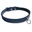 Huhubamboo Exclusive obojek modrý L / Obojek pro psy / 16 mm x 31-44 cm / Hovězí kůže