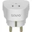 Savio AP-01 bílá / Cestovní adaptér / EU zástrčka - US zásuvka / 100-250V / 15A