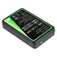 Green Cell AHBBP-501 / Nabíječka / pro GoPro HERO5 HERO6 HERO7 / AHDBT-501 / LCD displej