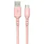 TB Touch USB-A - USB-C růžová / Datový kabel / 1 m / silikonový