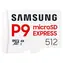 Samsung P9 Express / Paměťová karta microSDXC / 512 GB / SD Express / UHS-I U3 / čtení: 800 MB/s