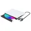 Gembird DVD-USB-031-BW černobílá / Externí DVD/CD mechanika / USB-A + USB-C