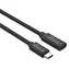 MediaRange USB-C (M) - USB-C (F) černá / Prodlužovací kabel / PD 60 W / USB 3.2 Gen 1 / 5 Gbit/s / 2 m