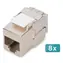 Digitus DN-93615-S-8 / Keystone modul / CAT 6A / stíněný / LSA / PoE / 8 ks