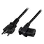 EFB Švýcarsko T12 - C13 90° černá / Napájecí kabel / 1,8 m / 10 A / 250 V