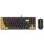 Tracer GAMEZONE Hornet 87 černá, žlutá / Set klávesnice s myší / Mechanická / RGB podsvícení / USB / EN layout