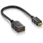 PremiumCord Flexi adaptér HDMI A samice - mini HDMI C samec / Redukce / ohebná / 13 cm / 4K 60Hz
