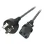 EFB China 180° - C13 180° černá / Napájecí kabel / 1,8 m / 10 A / 250 V