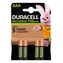 Duracell Recharge AAA / Nabíjecí baterie / 750 mAh / 1,2 V / 4 ks