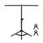 Puluz PU3054B černá / Stojan na pozadí / 67 x 65 cm / výška 37-65 cm / kov