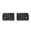 Lindy 70456 černá / Extender digitálního audia / Toslink a koaxiální / 150 m / Cat5e/Cat6