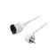 LogiLink LPS101 bílá / Prodlužovací kabel / 3 m / úhlová vidlice / 16 A