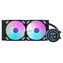 darkFlash DN-D240 černá / AiO chladič CPU / 240 mm / LCD displej / 2× 120 mm ARGB / Intel + AMD