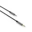 FIXED Link Space Gray / Audio kabel / 3,5mm jack - 3,5mm jack / opletený / 1,5 m